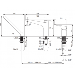 Deante Hiacynt maišytuvas montuojamas į vonios kraštą, chromo spalva Deante Hiacynt maišytuvas montuojamas į vonios kraštą, chromo spalva