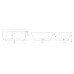 Paa vonia Quadro Silk 1600x750 mm Paa vonia Quadro Silk 1600x750 mm