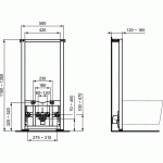 Potinkinis bidė rėmas Ideal standard Prosys