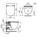 Siauro WC rėmo ir pakabinamos klozeto Ideal Standard Tesi Aquablade komplektas Siauro WC rėmo ir pakabinamos klozeto Ideal Standard Tesi Aquablade komplektas