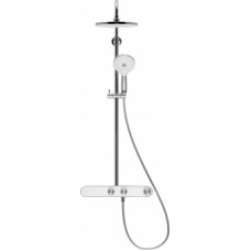 Termostatinė dušo sistema su lentyna Duravit Shelf 1050, chromo / balta, TH4380008005