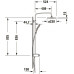 Termostatinė dušo sistema su lentyna Duravit Shelf 1050, chromo / balta, TH4380008005 Termostatinė dušo sistema su lentyna Duravit Shelf 1050, chromo / balta, TH4380008005