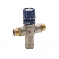 Termostatinis pamaišymo vožtuvas praustuvo maišytuvui, 1 pajungimo taškui