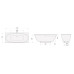 PAA akmens masės vonia Verso 1700x750 mm PAA akmens masės vonia Verso 1700x750 mm