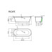 Vispool akmens masės vonia ACCENT  1670X710 mm 