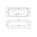 Akmens masės vonia Balteco Leon 180x80 