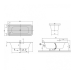 Villeroy & Boch Loop & Friends Square Duo vonia 180x80 cm Villeroy & Boch Loop & Friends Square Duo vonia 180x80 cm