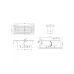 Villeroy & Boch Loop & Friends Square Oval Duo akrilinė vonia 170x70 cm
