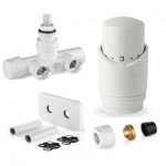 Džiovintuvo prijungimo prie šildymo sistemos mazgo komplektas su termostatine galvute APM