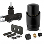 Džiovintuvo prijungimo prie šildymo sistemos mazgo komplektas su termostatine galvute APM