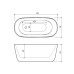 Balteco Azur lieto akmens vonia galimi matmenys 1300x700 mm 1400x700 1550x700 mm Balteco Azur lieto akmens vonia galimi matmenys 1300x700 mm 1400x700 1550x700 mm