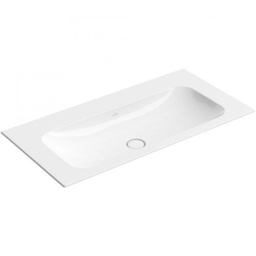Baldinis praustuvas Villeroy & Boch Finion 100x50 cm, be skylės maišytuvui, su CeramicPlus danga