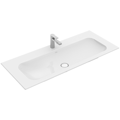 Baldinis praustuvas Villeroy & Boch Finion 120x50 cm, su skyle maišytuvui, su CeramicPlus danga
