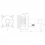 Braižyto aukso spalvos bidette dušelio komplektas Omnires