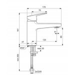 Ideal Standard CERAPLAN H90 praustuvo maišytuvas be dugno vožtuvo