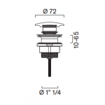 Catalano dugno vožtuvas keramikinis