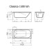 Vispool akmens masės vonia CLASSICA 1500x750mm,1700x750mm,1800x750mm