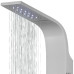 Dušo panelė Corsan Kaskada LED, aliuminė, su maišytuvu, sidabro spalvos, A014MSLLED Dušo panelė Corsan Kaskada LED, aliuminė, su maišytuvu, sidabro spalvos, A014MSLLED