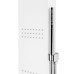 Dušo panelė Corsan Kaskada LED, aliuminė, su maišytuvu, baltos spalvos, A014MWHLED Dušo panelė Corsan Kaskada LED, aliuminė, su maišytuvu, baltos spalvos, A014MWHLED
