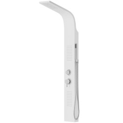 Dušo panelė Corsan Alto, aliuminė, su maišytuvu, baltos spalvos, A017MWH Dušo panelė Corsan Alto, aliuminė, su maišytuvu, baltos spalvos, A017MWH