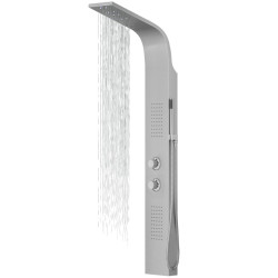 Dušo panelė Corsan Alto LED, aliuminė, su termostatu, sidabro spalvos, A017TSLLED Dušo panelė Corsan Alto LED, aliuminė, su termostatu, sidabro spalvos, A017TSLLED