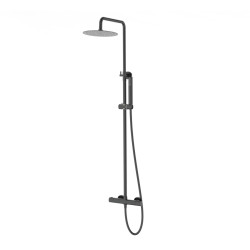 Dušo stovas Corsan Lugo CMN01, su termostatu, grafito (gunmetal) spalvos, CMN01TGM