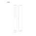 Rankinis dušas Corsan Ango CMP006, juodos spalvos, CMP006BL