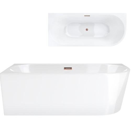 Kampinė vonia Corsan Intero E230, kairinė, 150 cm, su šlifuoto vario spalvos klik-klak dugno vožtuvu, E230MLBRG Kampinė vonia Corsan Intero E230, kairinė, 150 cm, su šlifuoto vario spalvos klik-klak dugno vožtuvu, E230MLBRG