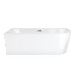 Kampinė vonia Corsan Intero E230 Slim, kairinė, 150 cm, su rožinio aukso spalvos klik-klak dugno vožtuvu, E230MLSRG