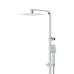 Dušo sistema su stovu Corsan Ango LED02, su LED apšvietimu, su maišytuvu, su vonios snapu, chromo spalvos, LED02MCHW Dušo sistema su stovu Corsan Ango LED02, su LED apšvietimu, su maišytuvu, su vonios snapu, chromo spalvos, LED02MCHW