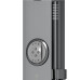 Dušo panelė Corsan Snake, plieninė, su termostatu, su vonios snapu, grafito (gunmetal) spalvos, S002TGMW Dušo panelė Corsan Snake, plieninė, su termostatu, su vonios snapu, grafito (gunmetal) spalvos, S002TGMW