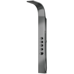 Dušo panelė Corsan Samsara, plieninė, su maišytuvu, grafito (gunmetal) spalvos, S003MGM Dušo panelė Corsan Samsara, plieninė, su maišytuvu, grafito (gunmetal) spalvos, S003MGM
