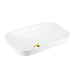 Į stalviršį įleidžiamas praustuvas Corsan Intero UC5580, stačiakampis, 53x33x17 cm, su šlifuoto aukso spalvos klik-klak dugno vožtuvu, UC5580BGL Į stalviršį įleidžiamas praustuvas Corsan Intero UC5580, stačiakampis, 53x33x17 cm, su šlifuoto aukso spalvos klik-klak dugno vožtuvu, UC5580BGL