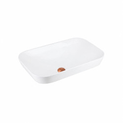 Į stalviršį įleidžiamas praustuvas Corsan Intero UC5580, stačiakampis, 53x33x17 cm, su šlifuoto vario spalvos klik-klak dugno vožtuvu, UC5580BRG Į stalviršį įleidžiamas praustuvas Corsan Intero UC5580, stačiakampis, 53x33x17 cm, su šlifuoto vario spalvos klik-klak dugno vožtuvu, UC5580BRG