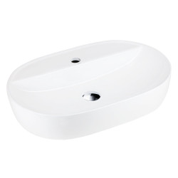 Pastatomas praustuvas Corsan Olvena UC5658, ovalus, su anga maišytuvui, 60x40x12 cm, su šlifuoto plieno spalvos klik-klak dugno vožtuvu, UC5658BSL Pastatomas praustuvas Corsan Olvena UC5658, ovalus, su anga maišytuvui, 60x40x12 cm, su šlifuoto plieno spalvos klik-klak dugno vožtuvu, UC5658BSL