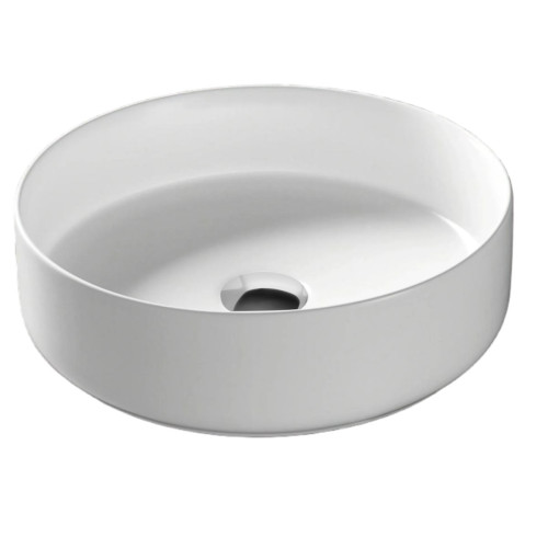 Pastatomas praustuvas Corsan Lugo UC5665, apvalus, 36x12 cm, su chromo spalvos klik-klak dugno vožtuvu, UC5665CH
