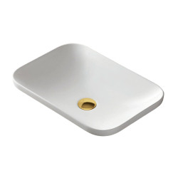 Į stalviršį įleidžiamas praustuvas Corsan Intero UC5689, stačiakampis, 53x37x15 cm, su aukso spalvos klik-klak dugno vožtuvu, UC5689GL Į stalviršį įleidžiamas praustuvas Corsan Intero UC5689, stačiakampis, 53x37x15 cm, su aukso spalvos klik-klak dugno vožtuvu, UC5689GL