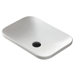 Į stalviršį įleidžiamas praustuvas Corsan Intero UC5696, stačiakampis, 60x37x14,5 cm, su juodos spalvos klik-klak dugno vožtuvu, UC5696BL Į stalviršį įleidžiamas praustuvas Corsan Intero UC5696, stačiakampis, 60x37x14,5 cm, su juodos spalvos klik-klak dugno vožtuvu, UC5696BL