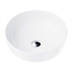 Pastatomas praustuvas Corsan Lugo UC9988, apvalus, 42x14 cm, su chromo spalvos klik-klak dugno vožtuvu, UC9988CH