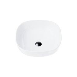 Pastatomas praustuvas Corsan Mono UC9995, kvadratinis, 42x42 cm, su juodos spalvos klik-klak dugno vožtuvu, UC9995BL Pastatomas praustuvas Corsan Mono UC9995, kvadratinis, 42x42 cm, su juodos spalvos klik-klak dugno vožtuvu, UC9995BL