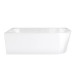 Kampinė vonia Corsan Intero V240, kairinė, su plyšiniu persipylimu, 160 cm, su šlifuoto vario spalvos klik-klak dugno vožtuvu, V240LLBRG