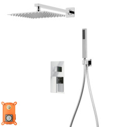 Potinkinė dušo sistema Corsan Ango Z01, su maišytuvu, chromo spalvos, Z01MCH Potinkinė dušo sistema Corsan Ango Z01, su maišytuvu, chromo spalvos, Z01MCH