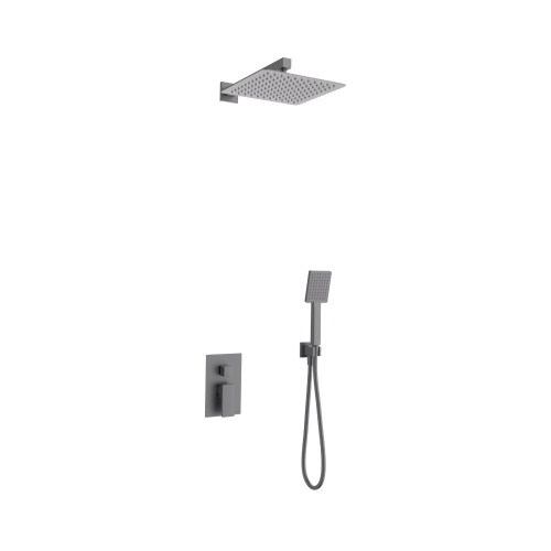 Potinkinė dušo sistema Corsan Ango Z01, su maišytuvu, grafito (gunmetal) spalvos, Z01MGM Potinkinė dušo sistema Corsan Ango Z01, su maišytuvu, grafito (gunmetal) spalvos, Z01MGM