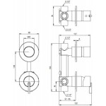 Potinkinis dušo maišytuvas Deante BQS F44P su dušo jungikliu