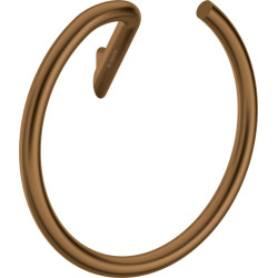 Apvalus sieninis rankšluosčio laikiklis Deante Silia, šlifuota bronza, ADI_C611 Apvalus sieninis rankšluosčio laikiklis Deante Silia, šlifuota bronza, ADI_C611