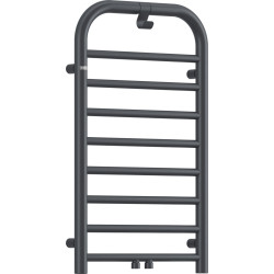 Rankšluosčių džiovintuvas Deante Silia, aukštis 85 cm, matinis titanas, AGI_DG31 Rankšluosčių džiovintuvas Deante Silia, aukštis 85 cm, matinis titanas, AGI_DG31