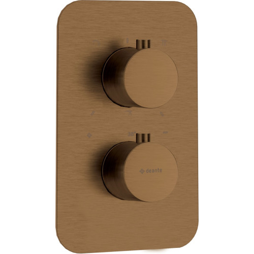 Išorinė termostatinio BOX dalis Deante Therm, šlifuota bronza, BXY_CEBT Išorinė termostatinio BOX dalis Deante Therm, šlifuota bronza, BXY_CEBT