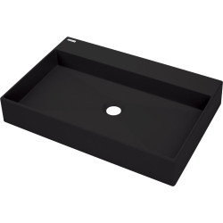 Granitinis praustuvas Deante Correo, statomas ant stalviršio, su vieta maišytuvui, juoda, CQR_NU6S Granitinis praustuvas Deante Correo, statomas ant stalviršio, su vieta maišytuvui, juoda, CQR_NU6S