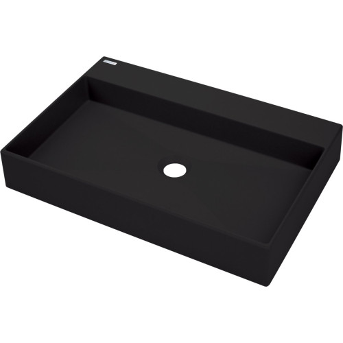 Granitinis praustuvas Deante Correo, statomas ant stalviršio, su vieta maišytuvui, juoda, CQR_NU6S Granitinis praustuvas Deante Correo, statomas ant stalviršio, su vieta maišytuvui, juoda, CQR_NU6S