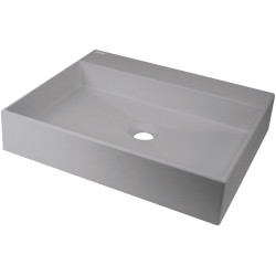 Granitinis praustuvas Deante Correo, statomas ant stalviršio, su vieta maišytuvui, 500x400 mm, pilka metalik, CQR_SU5S Granitinis praustuvas Deante Correo, statomas ant stalviršio, su vieta maišytuvui, 500x400 mm, pilka metalik, CQR_SU5S